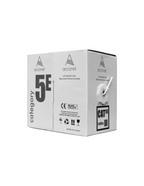 Acconet CAT5e Indoor Ethernet Cable 100m White Solid Copper UTP Pull Box | CAT5-100-SC