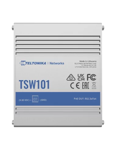 Teltonika 5-Port Gigabit Automotive PoE+ Switch | TSW101