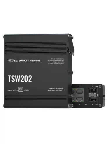 Teltonika 8-Port Industrial Managed PoE+ Switch | TSW202