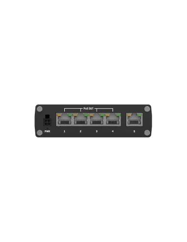 Teltonika Industrial Unmanaged 5 Port PoE+ Ethernet Switch | TSW100